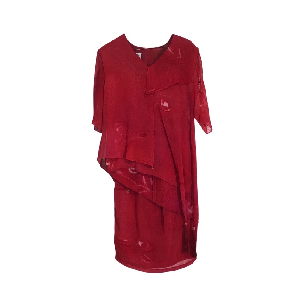 Tassels Crystals Asymmetrical skirt set Maggie Shepherd Australia